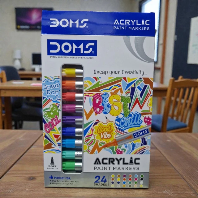 DOMS Acrylic Paint Marker 24 colors