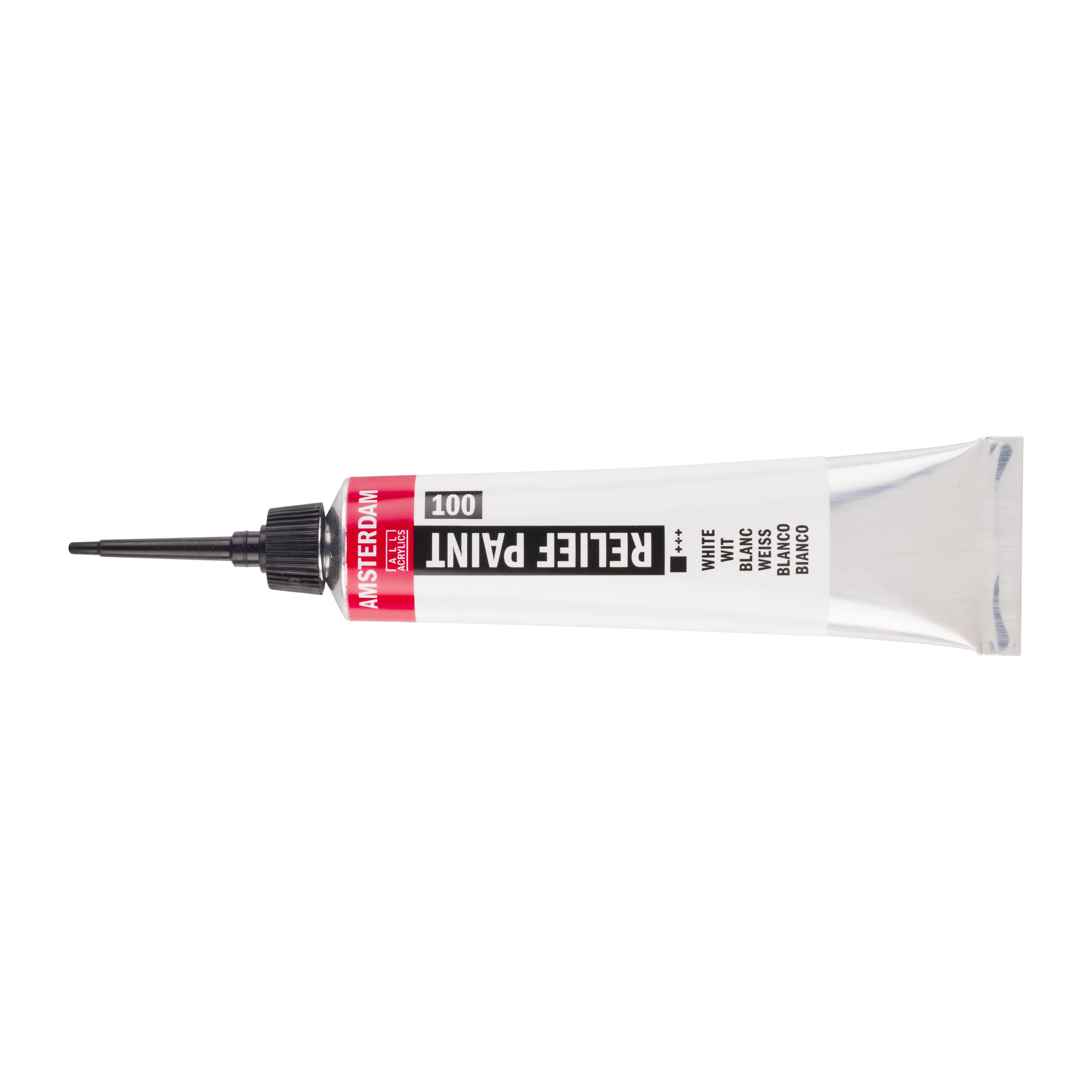 Amsterdam Relief Paint Tube 20 ml White