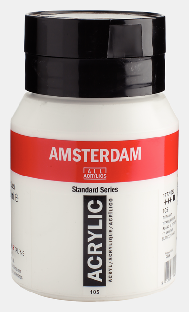 Amsterdam Standard Series Acrylic Jar 500 ml Titanium White Thumbnail