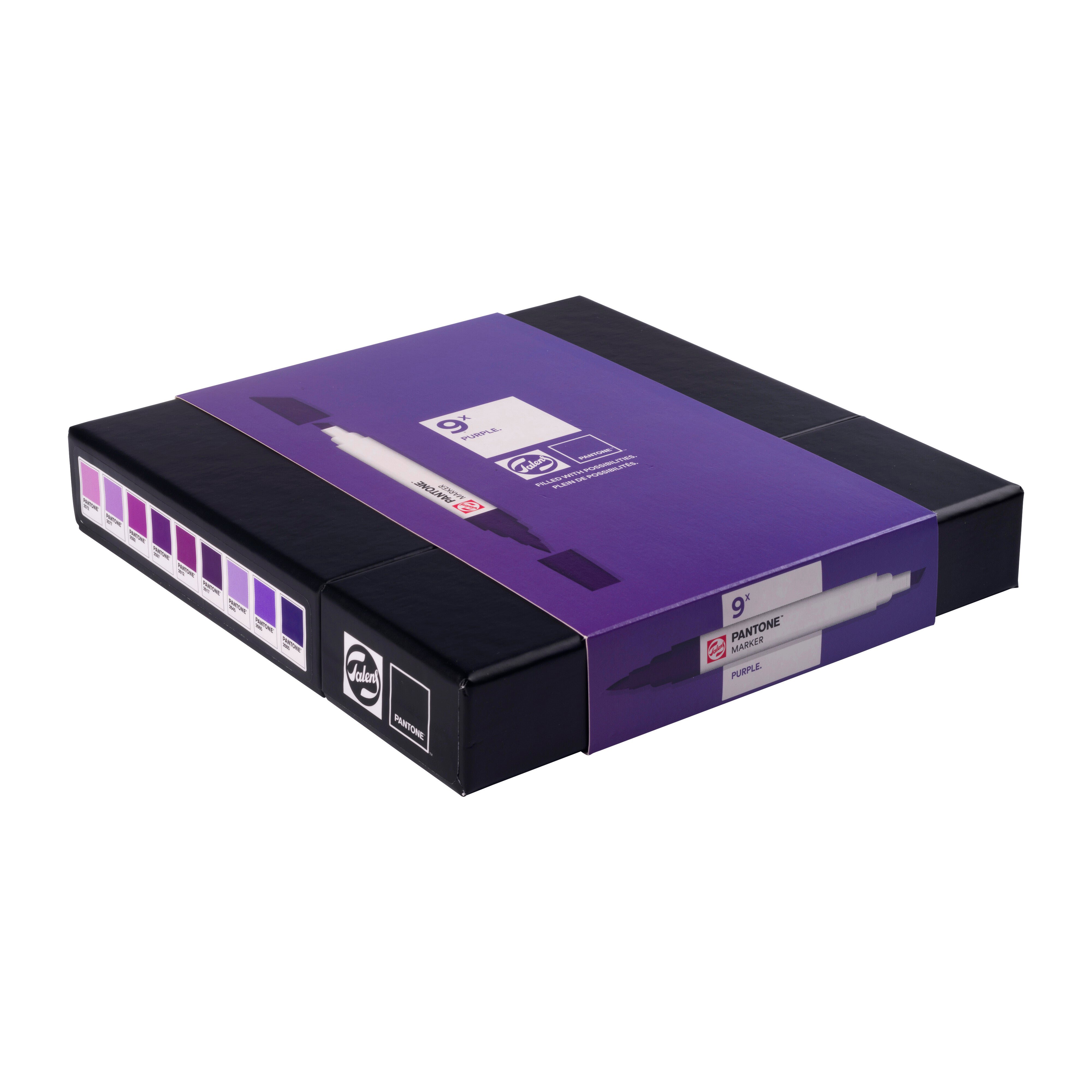 Talens Pantone Set Purple x9 Markers Thumbnail