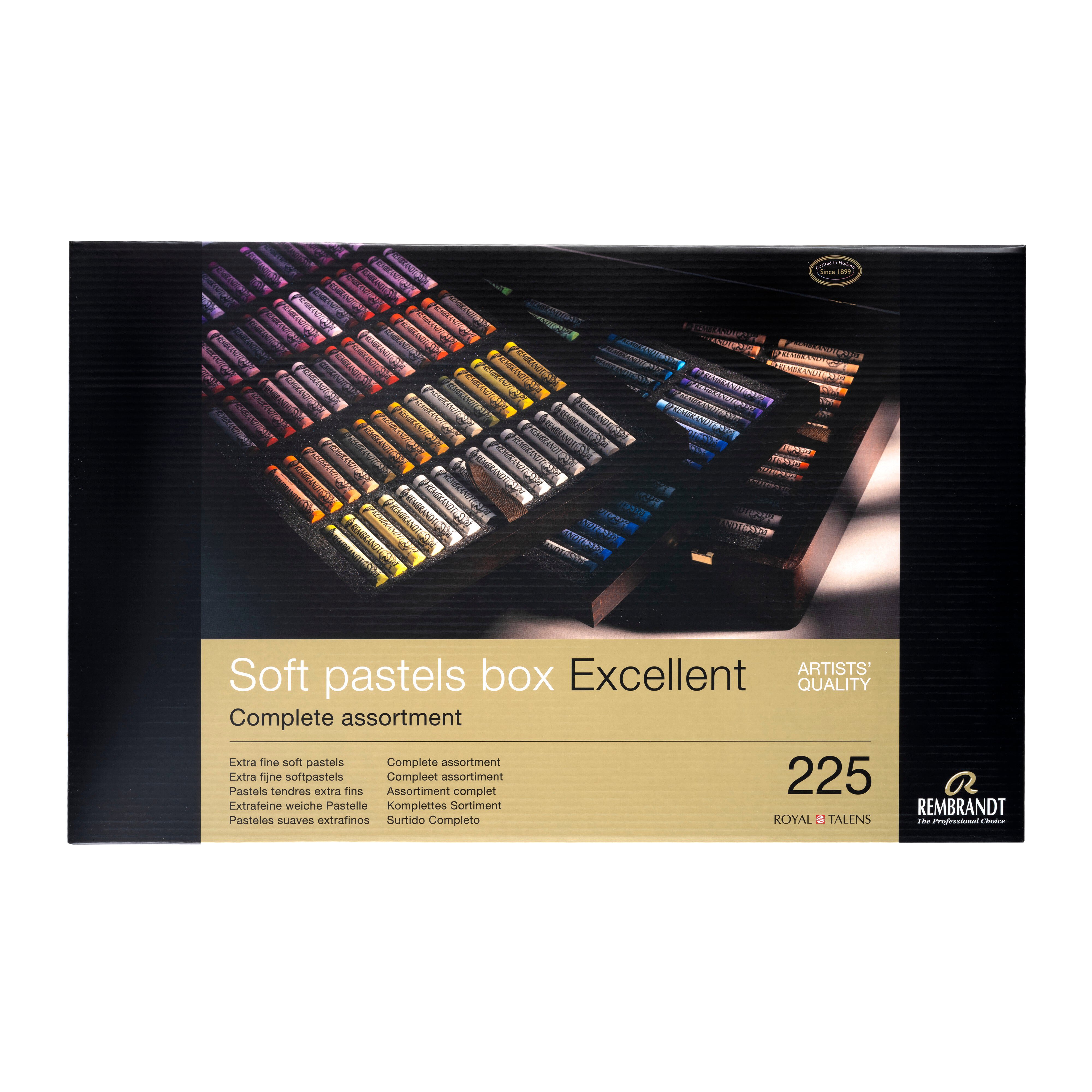 Rembrandt Soft Pastel Wooden Box Complete Set 225 whole pastels