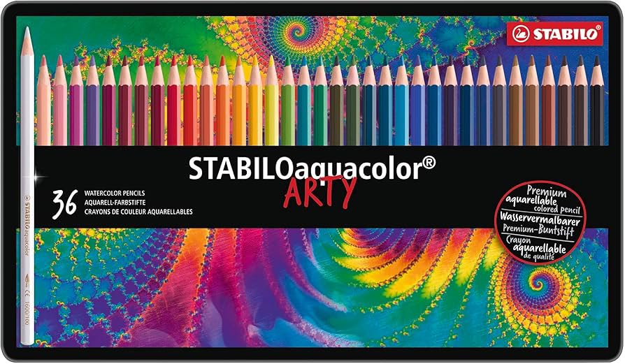 ARTY Aquacolor Pencil Metal Box 36 Colors