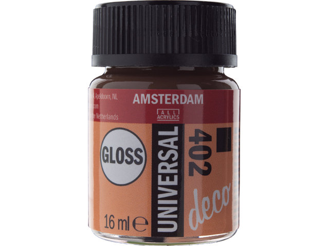 Amsterdam Acrylics Universal Gloss Paint Deep Brown 16ml