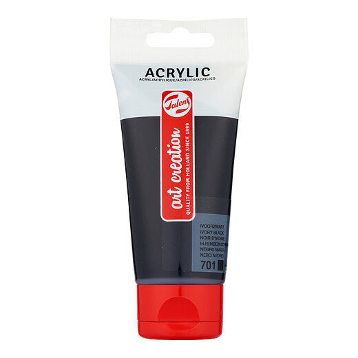 Talens Art Creation Acrylic Colour Tube 75 ml Ivory Black
