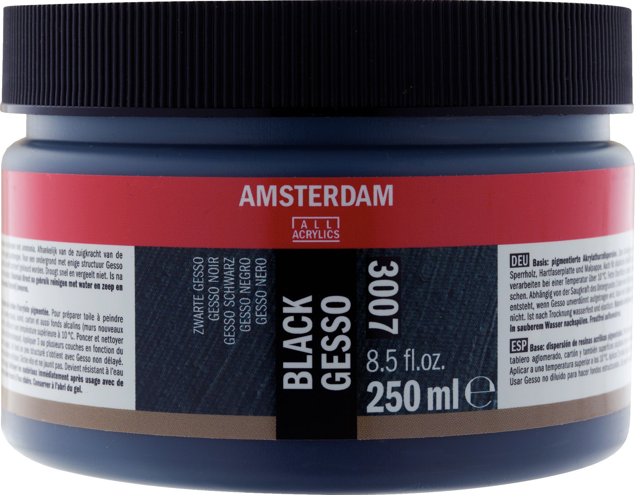 Amsterdam Primers Gesso Black - 3007 250 ml