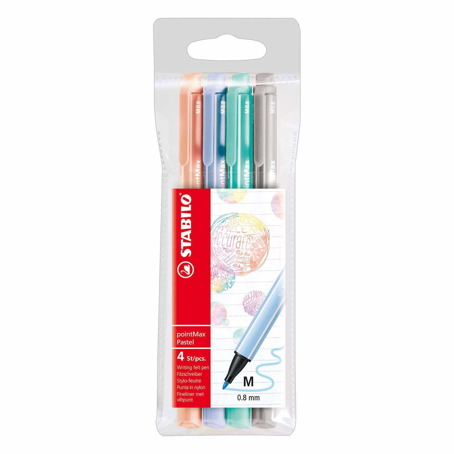 Stabilo PointMAX Wallet Pastel 4 Colors