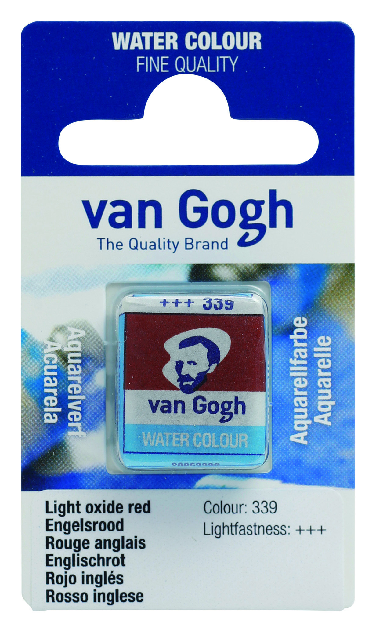 Van Gogh Watercolour Pan Light Oxide Red 1 piece