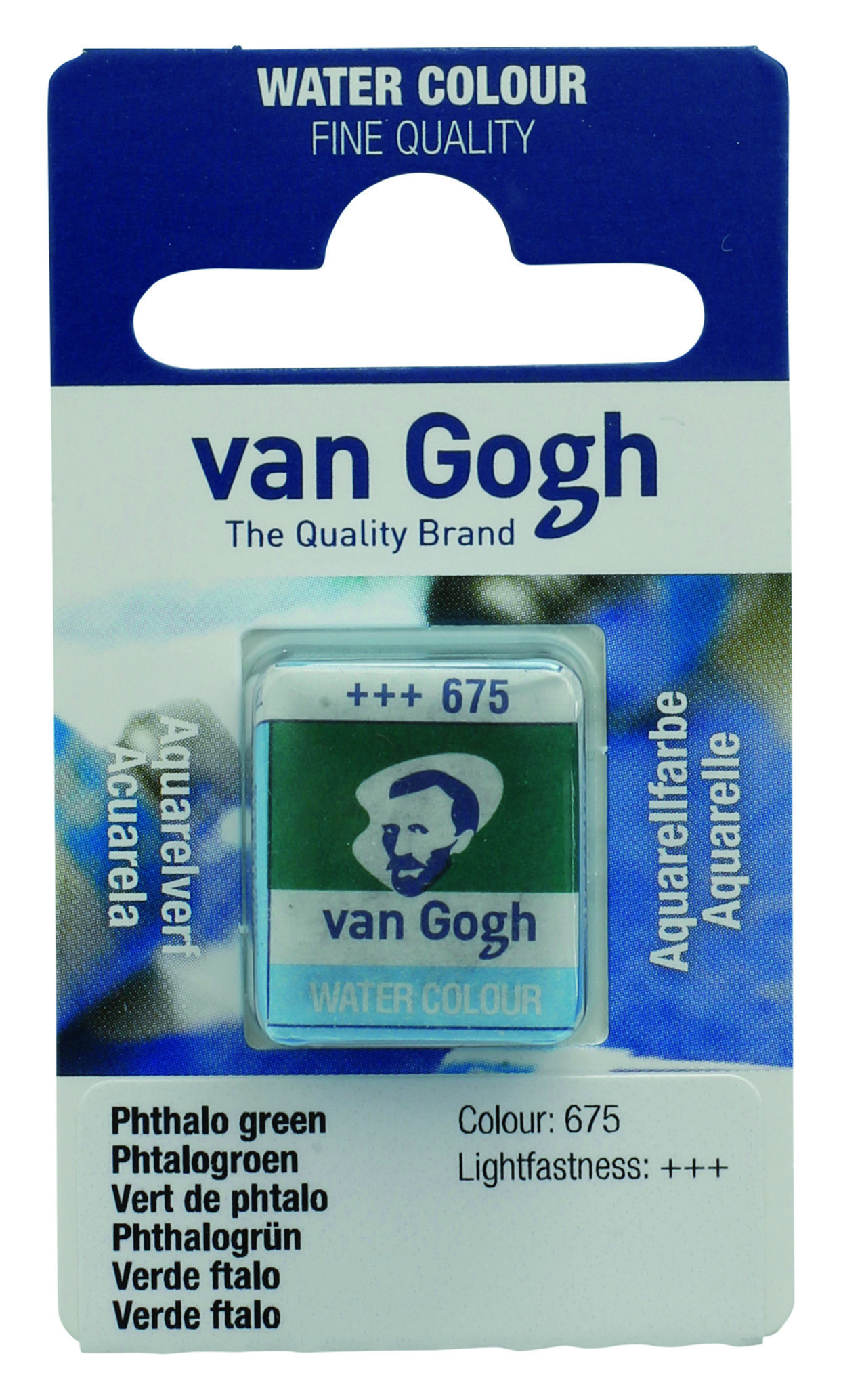 Van Gogh Watercolour Pan Phthalo Green 1 piece