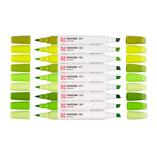 Talens Pantone Set Green Yellow x9 Markers Thumbnail