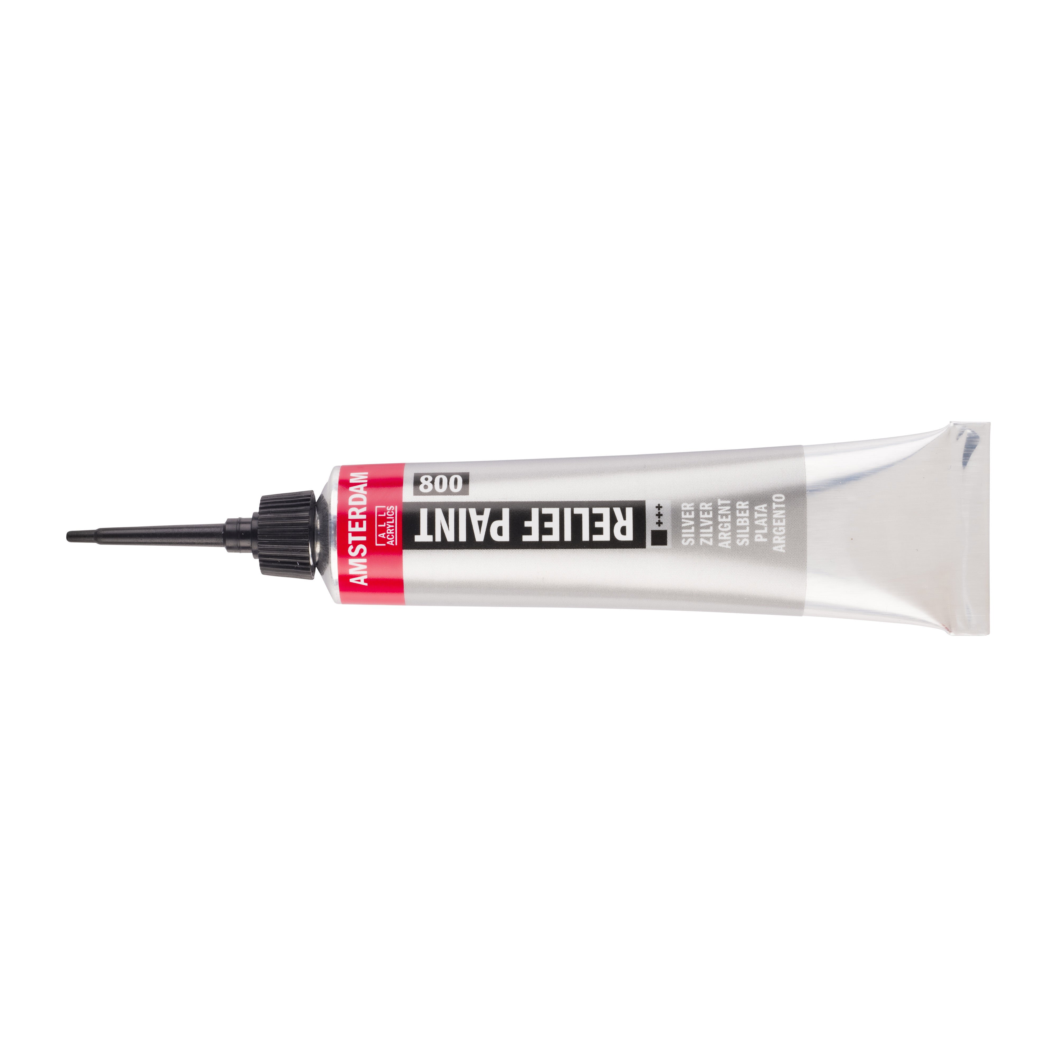 Amsterdam Relief Paint Tube 20 ml Silver