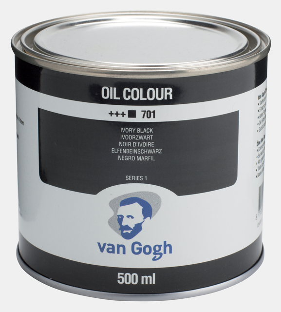 Van Gogh Oil Colour Tin 500 ml Ivory Black Thumbnail