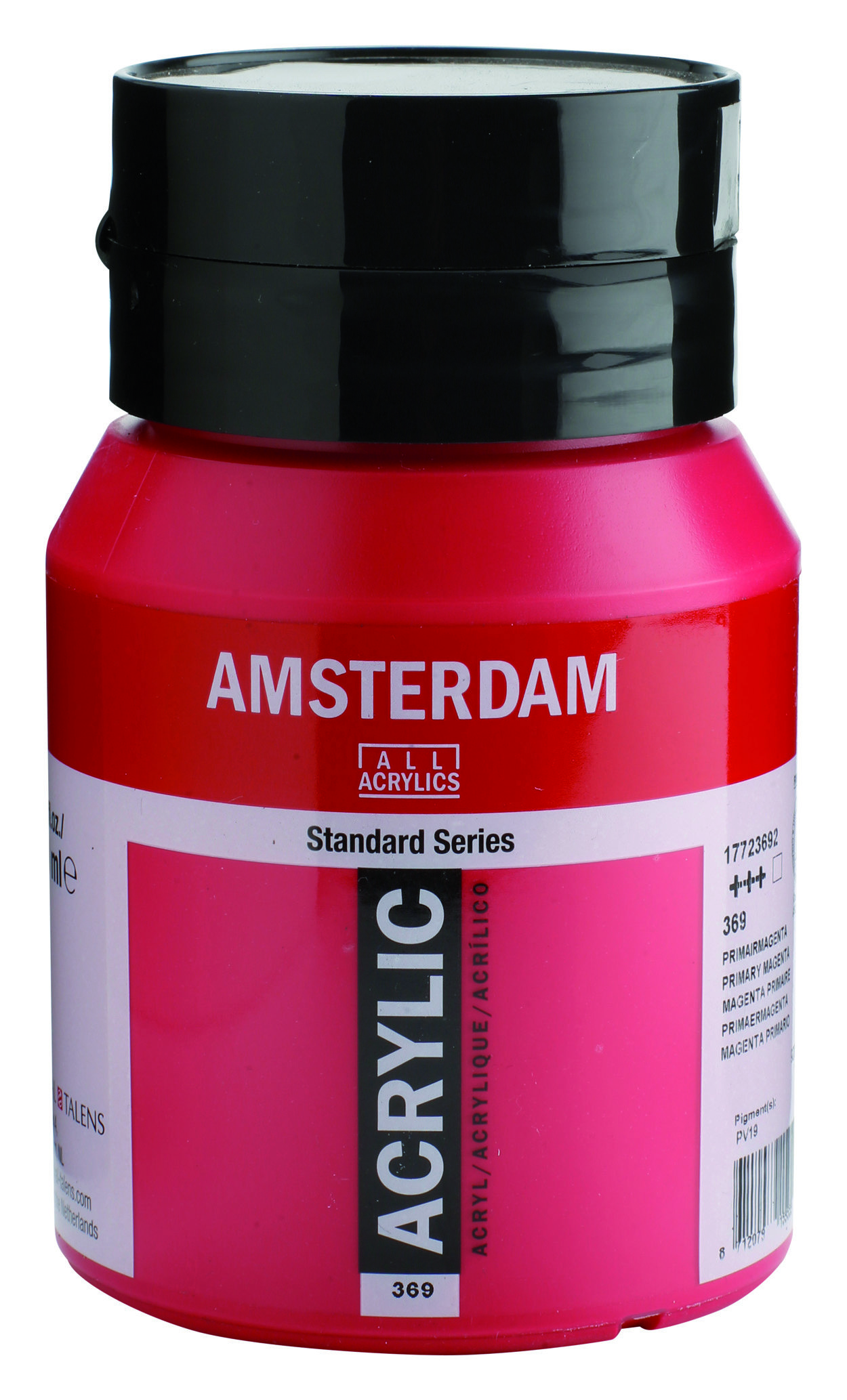 Amsterdam Standard Series Acrylic Jar 500 ml Primary Magenta