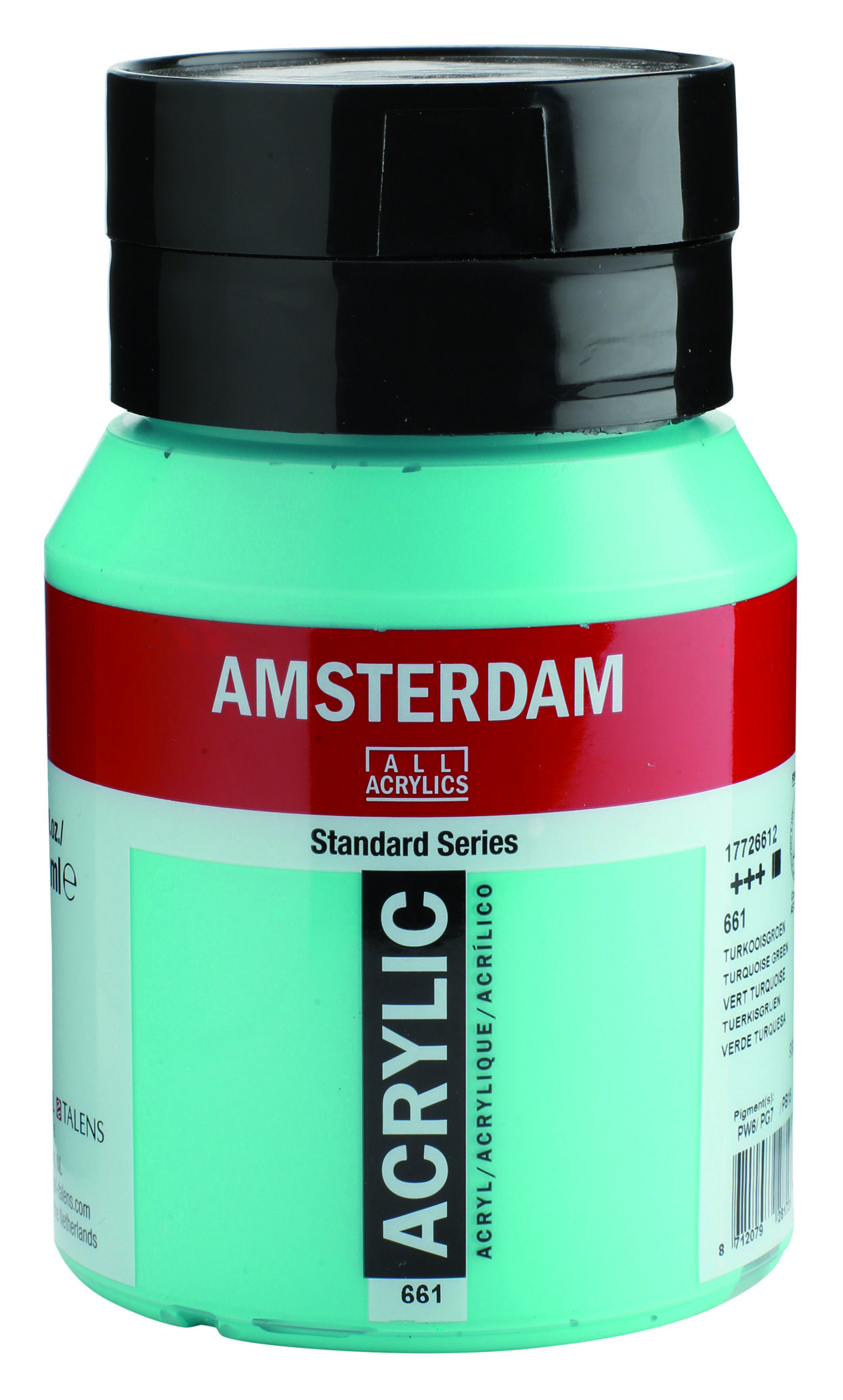 Amsterdam Standard Series Acrylic Jar 500 ml Turquoise Green