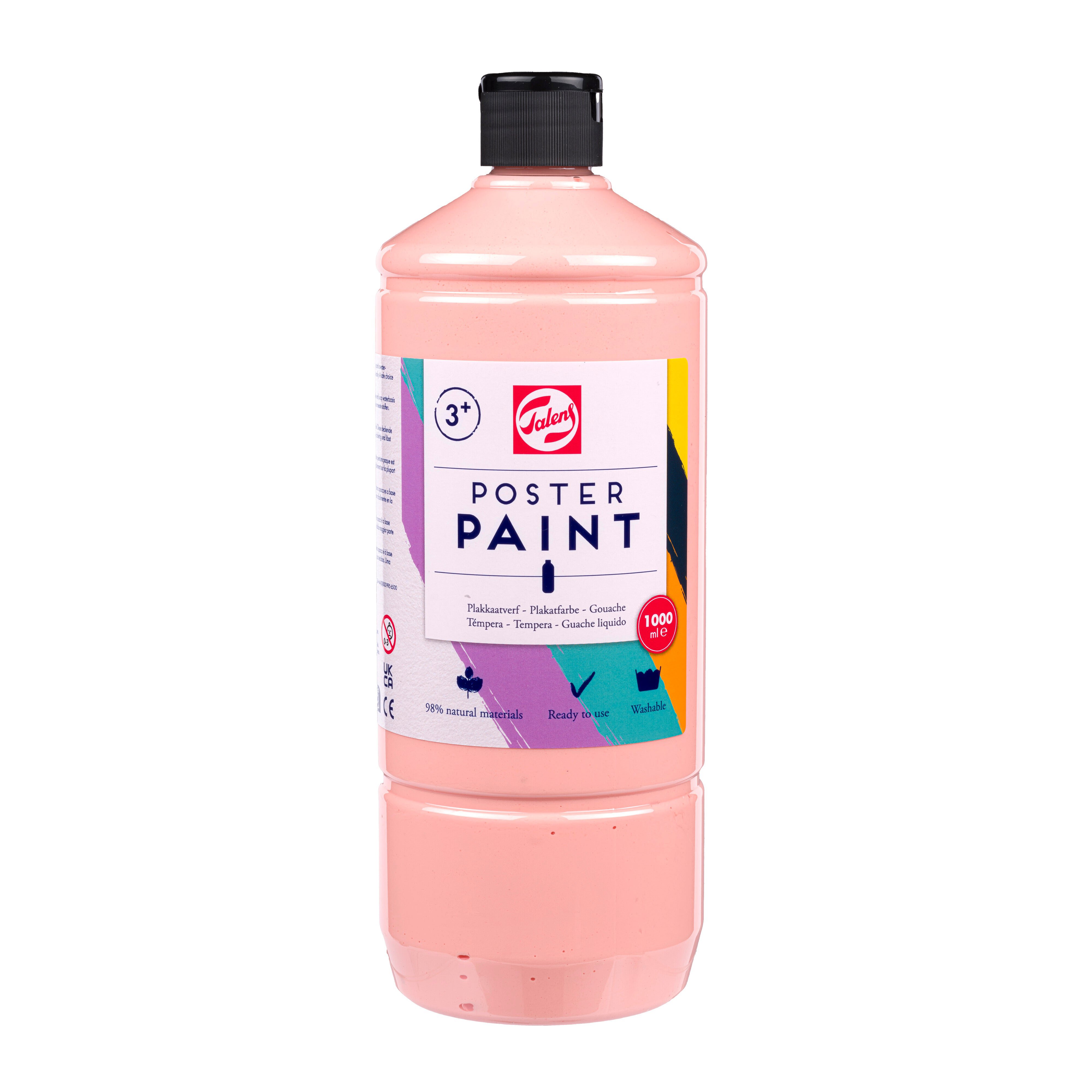 Talens School Colours Bottle 1000 ml Pink Beige
