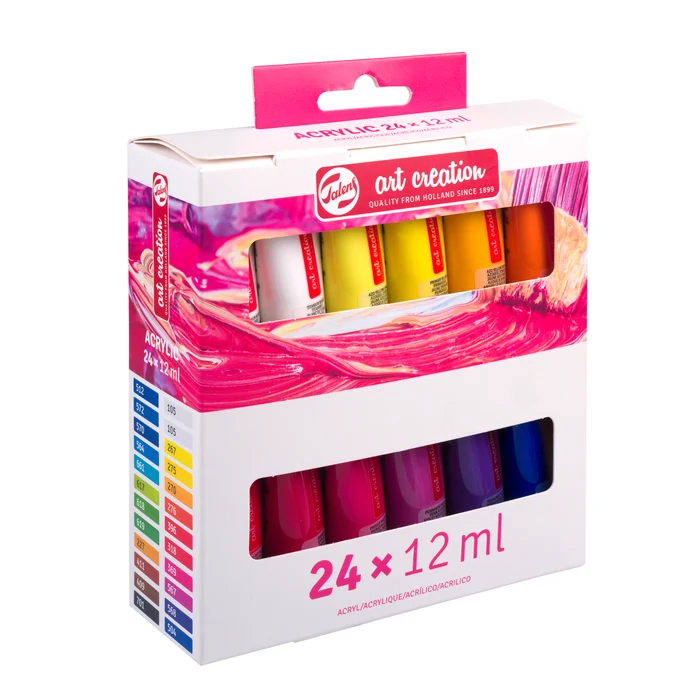 Talens Art Creation Acrylic Colour Set 24 x 12 ml