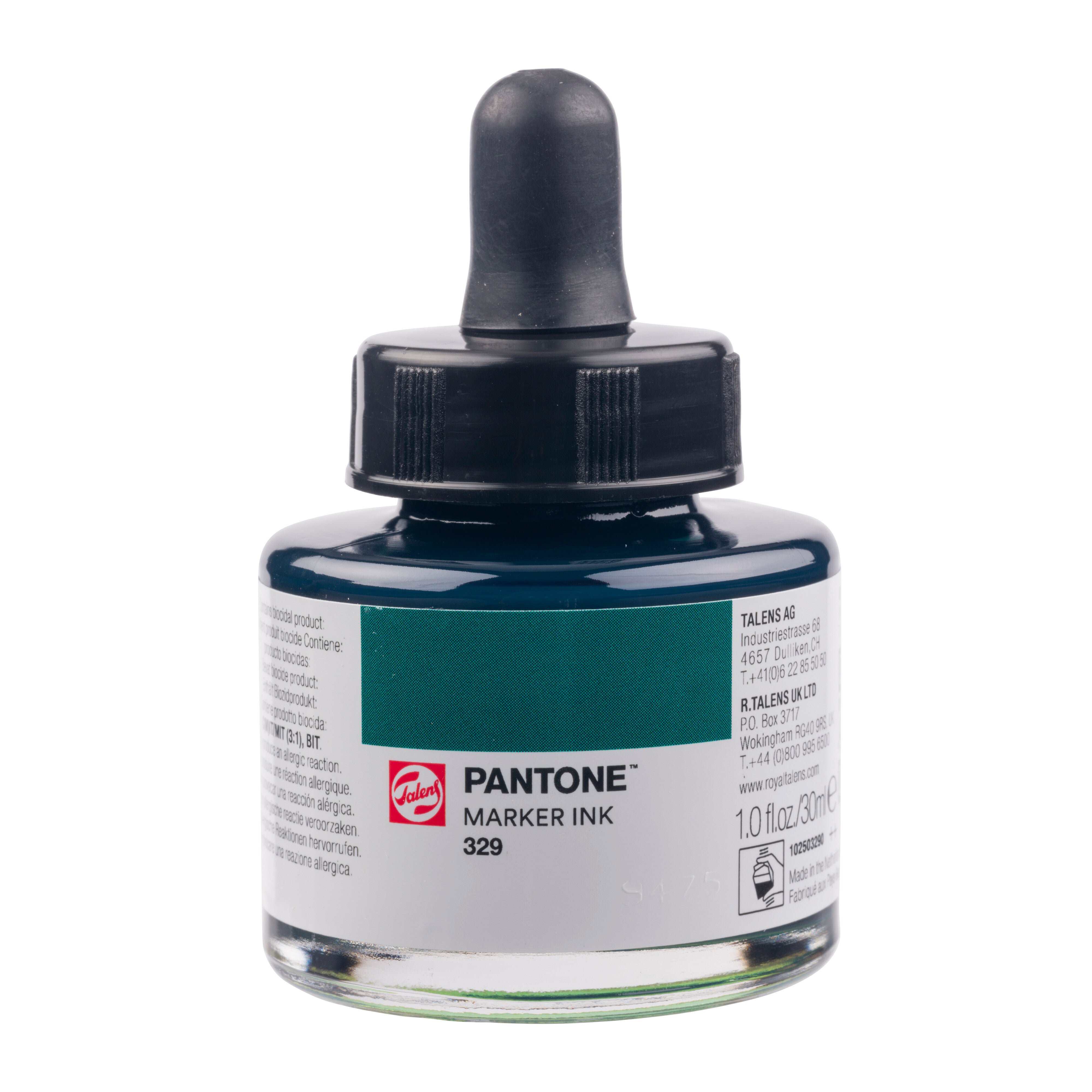 Talens Pantone Marker Ink 30ml Deep Teal