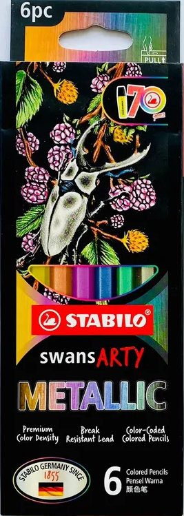 STABILO Swans ARTY Metallic 170th Anniversary Limited Edition, set of 6