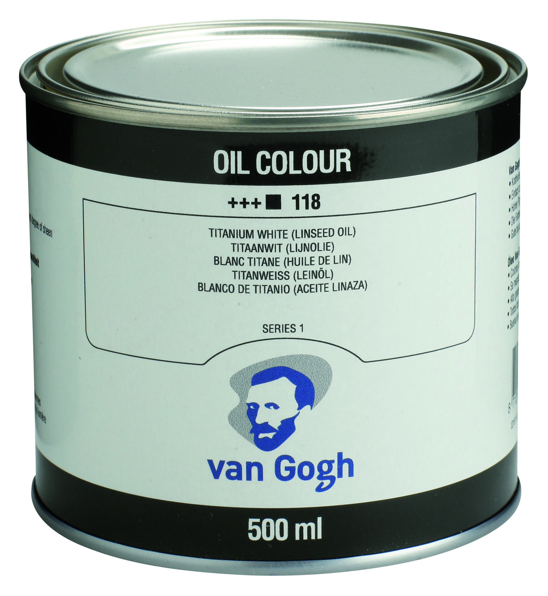 Van Gogh Oil Colour Tin 500 ml Titanium White (Linseed Oil)