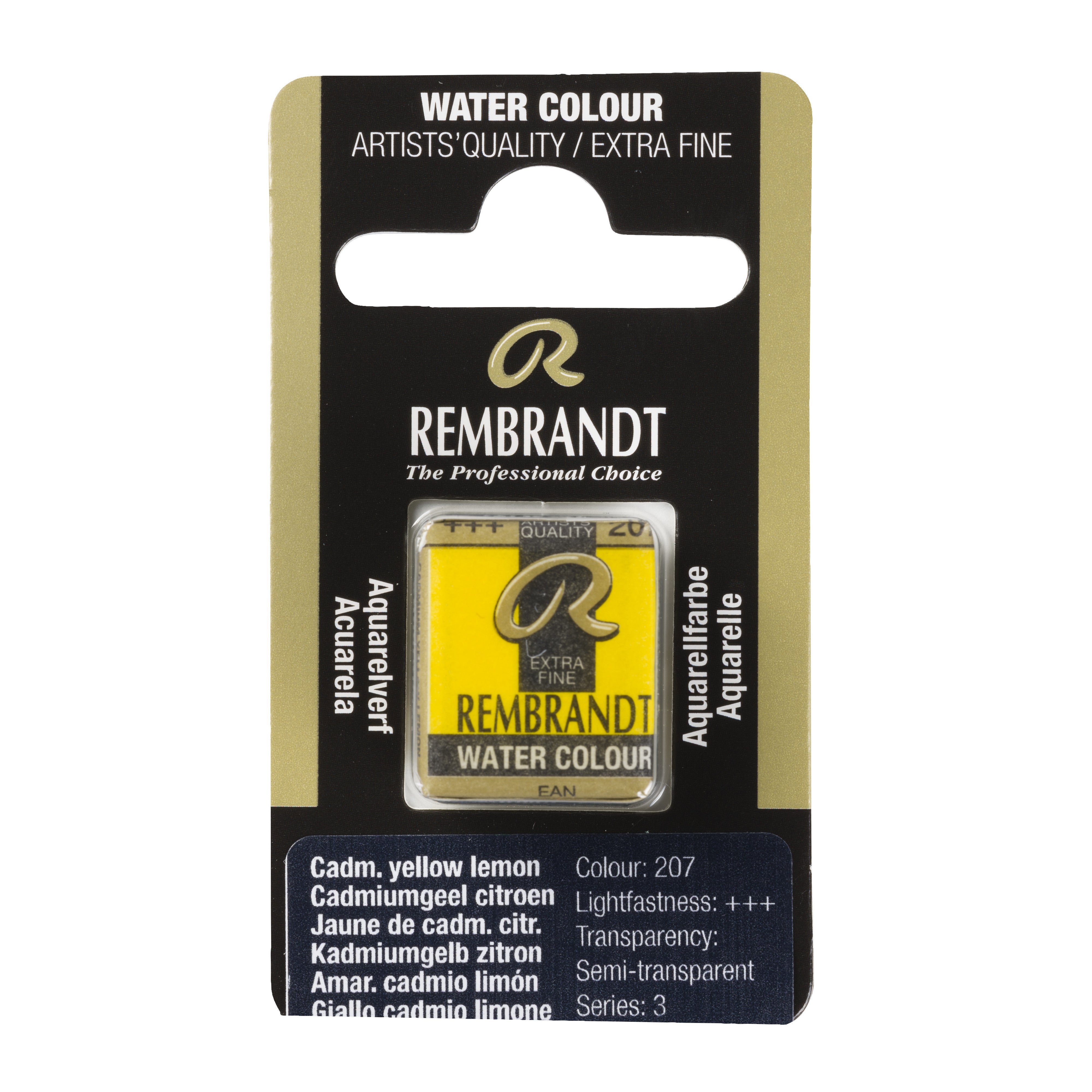 Rembrandt Watercolour Pan Cadmium Yellow Lemon 1 piece