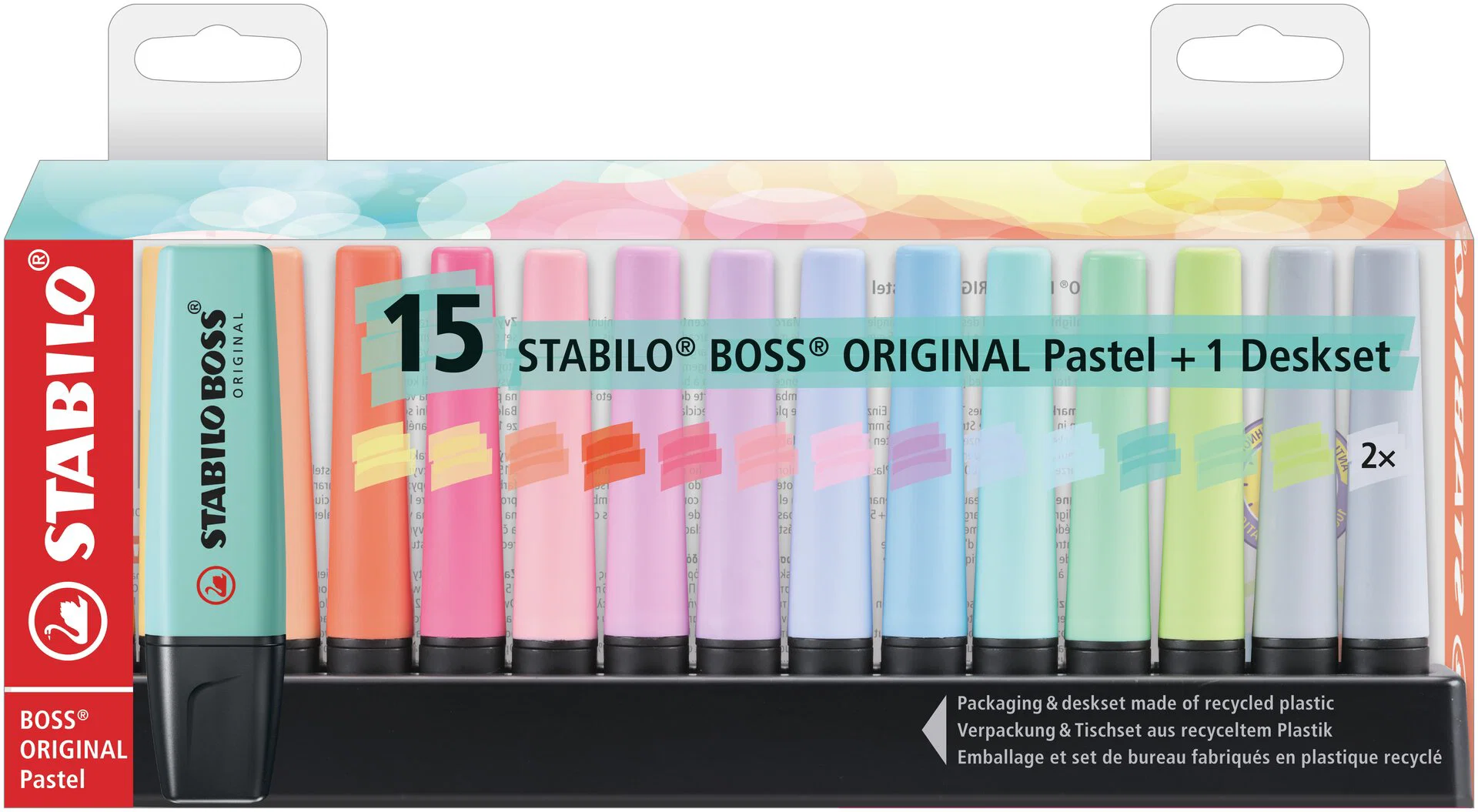 BOSS Pastel Deskset 15 Pieces