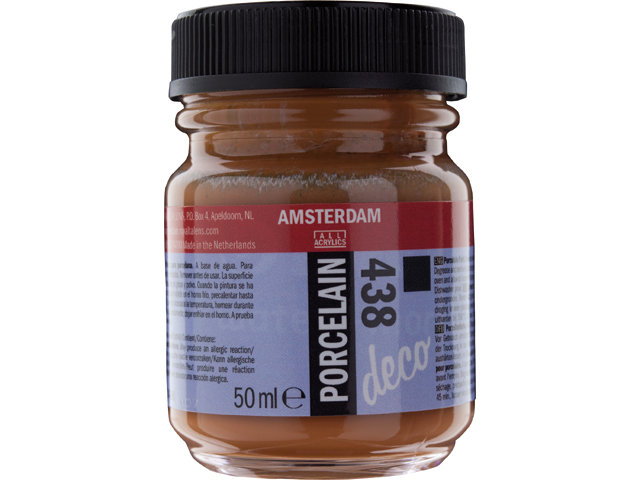 Amsterdam Acrylics Porcelain Paint Opaque Sienna 50ml