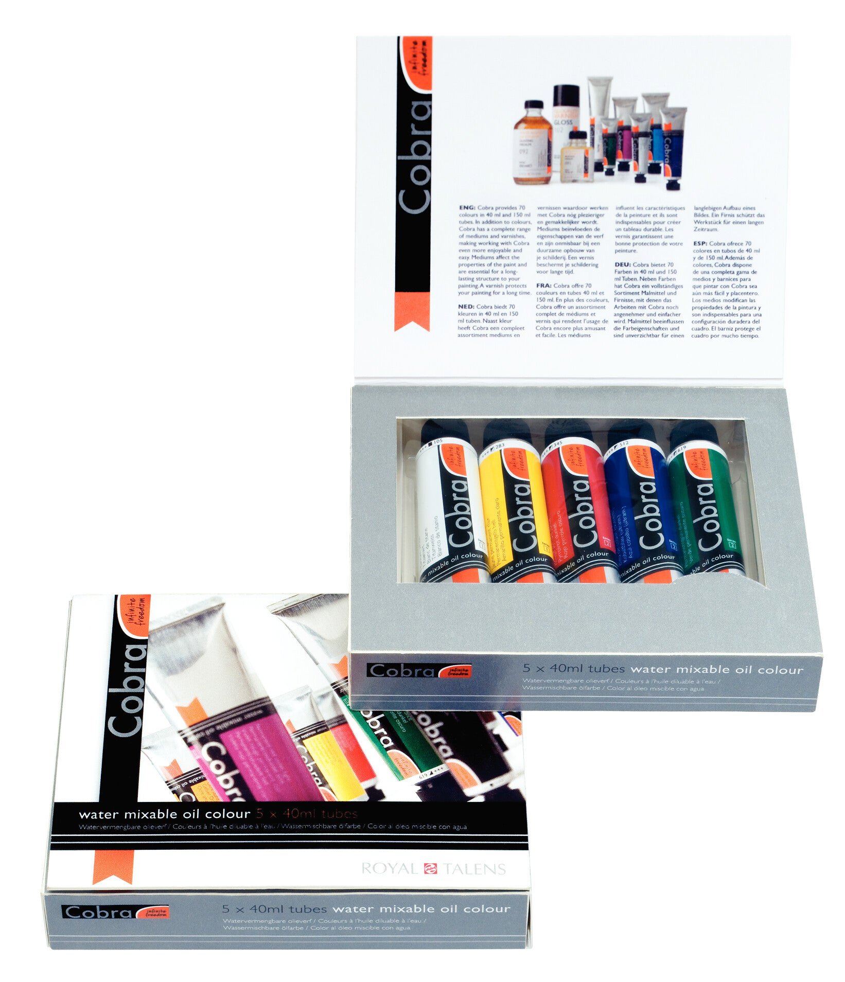 Cobra Artist Oil Paint Set 5×40 ml