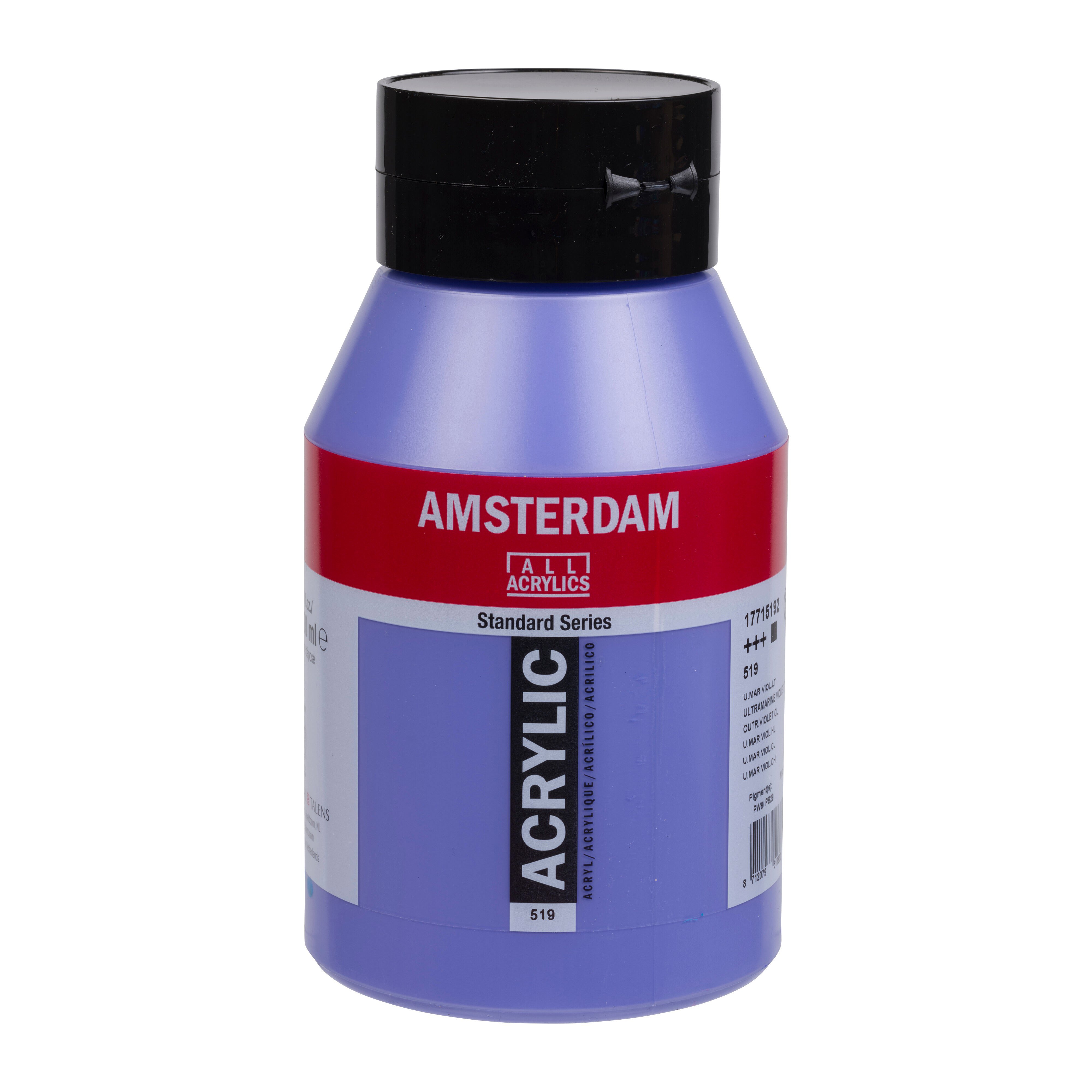 Amsterdam Standard Series Acrylic Jar 1000 ml Ultramarine Violet Light