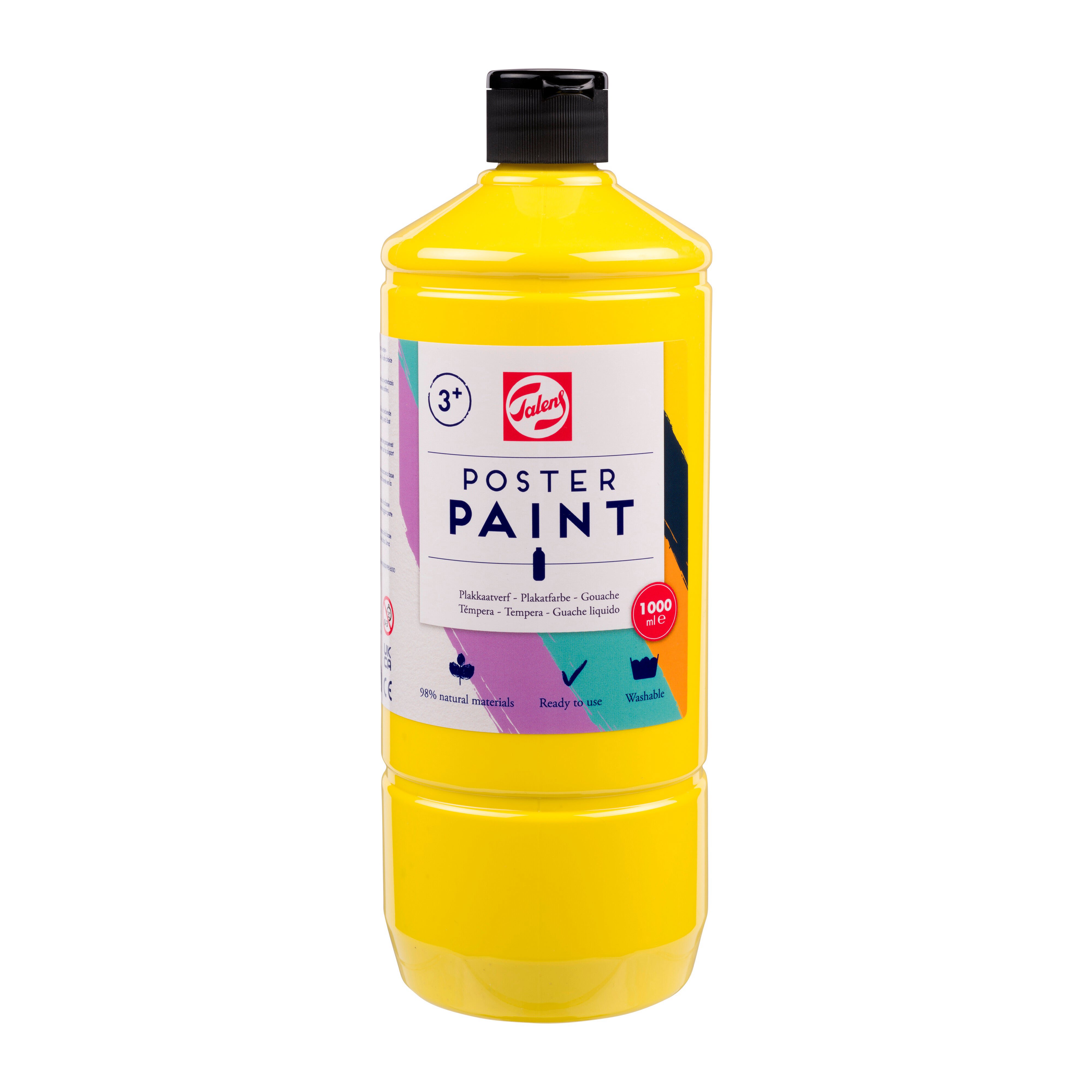 Talens School Colours Bottle 1000 ml Primary Yellow