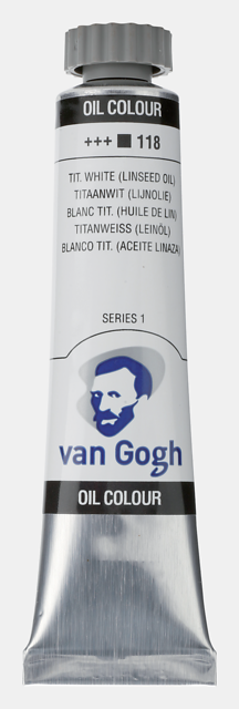 Van Gogh Oil Colour Tube 20 ml Titanium White (Linseed Oil) Thumbnail