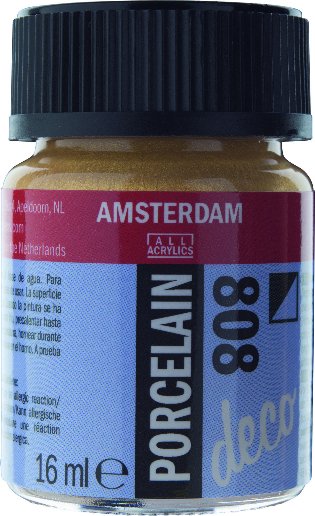 Amsterdam Acrylics Porcelain Paint Opaque Gold 16ml