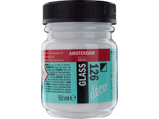 Amsterdam Acrylics Glass Paint Opaque White 50ml