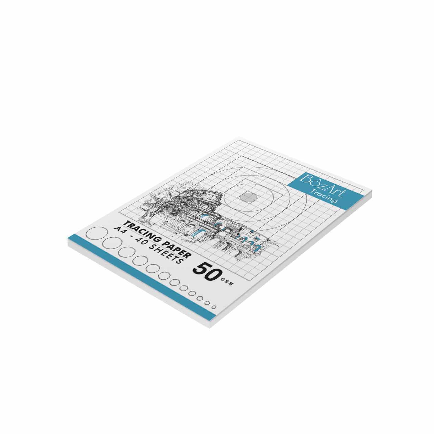 BOZART Tracing Paper Pad 50g- 40sh- A4