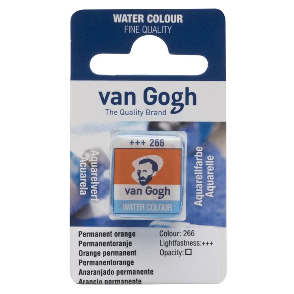 Van Gogh Watercolour Pan Permanent Orange 1 piece