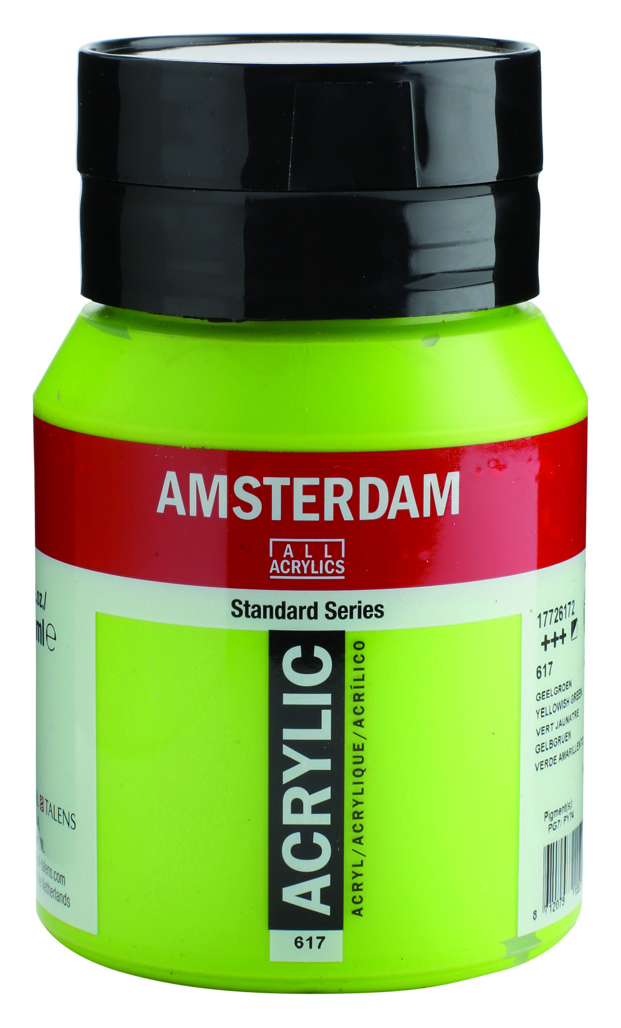 Amsterdam Standard Series Acrylic Jar 500 ml Yellowish Green