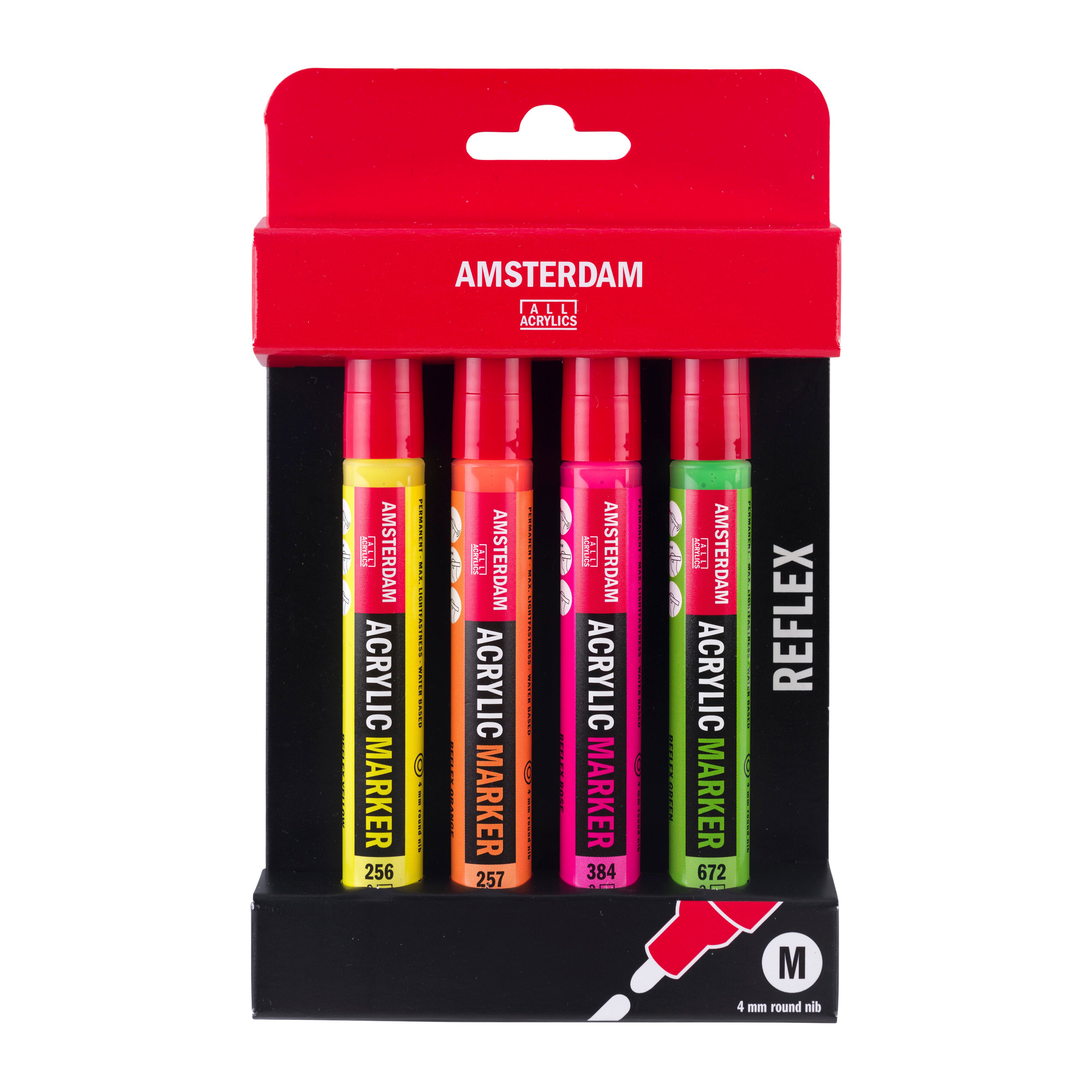 Amsterdam Acrylic Marker Reflex Set 4 Colors