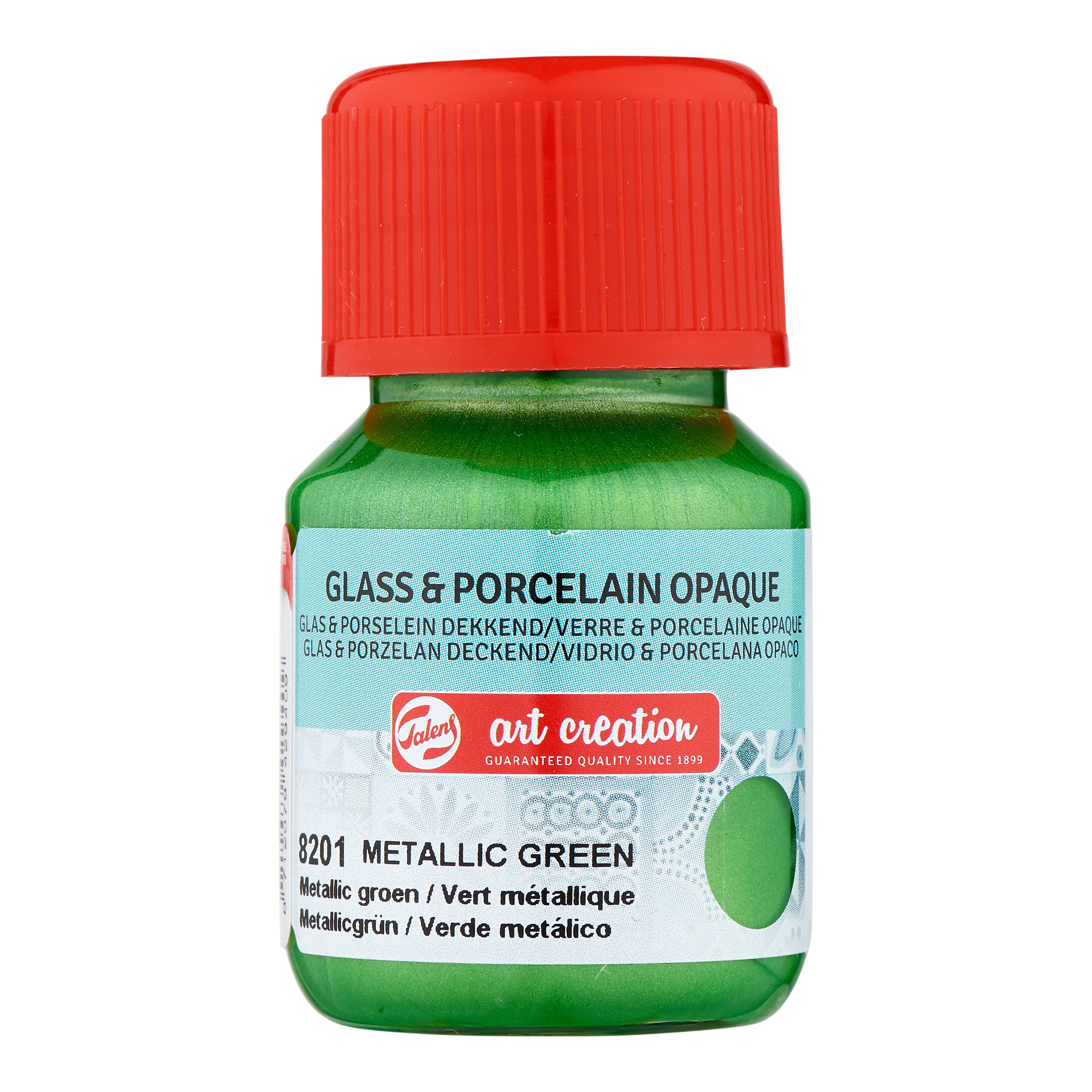 Talens Art Creation Glass & Porcelain Opaque Bottle 30 ml Metallic Green