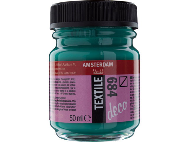 Amsterdam Acrylics Textile Paint Bottle Green 50ml