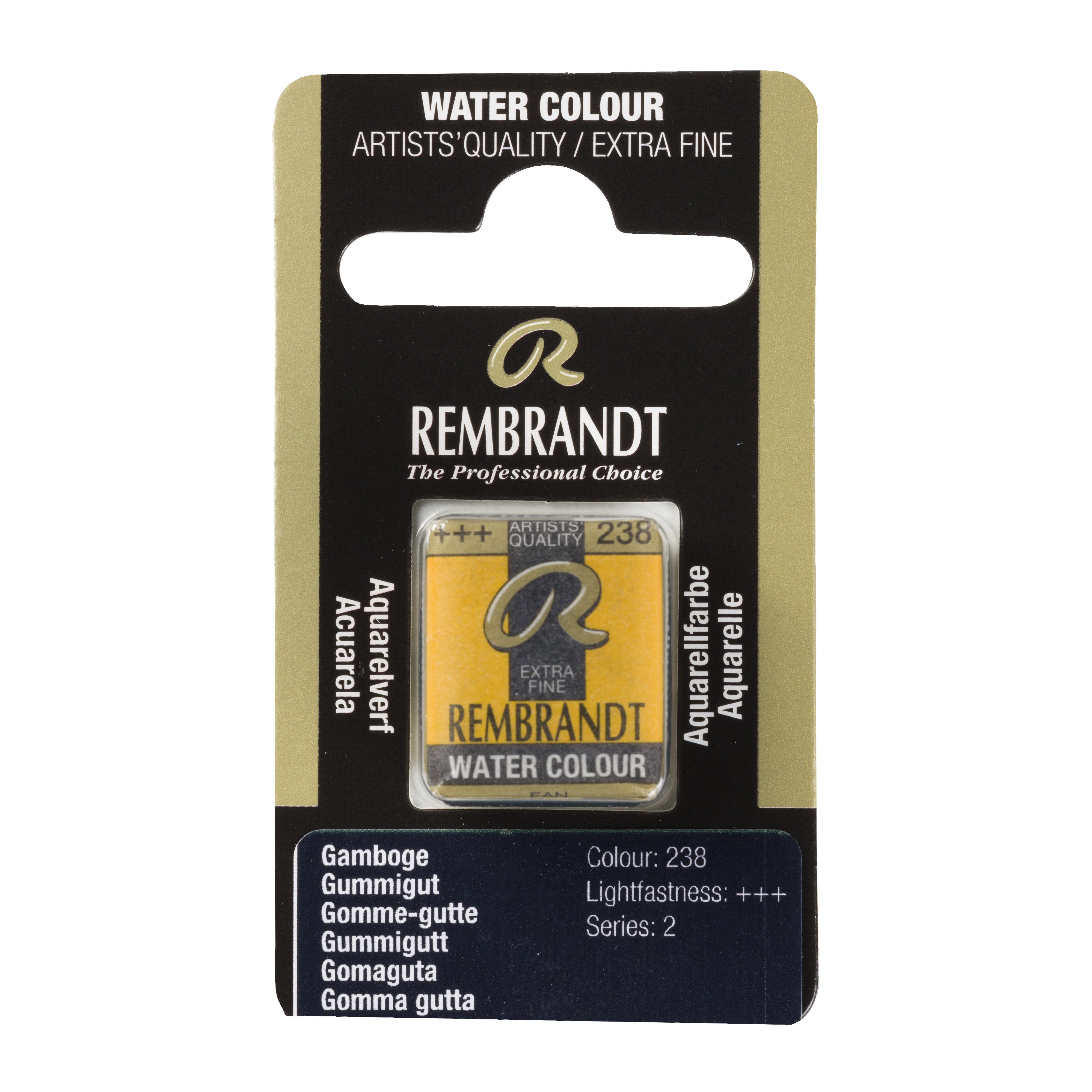 Rembrandt Watercolour Pan Gamboge 1 piece