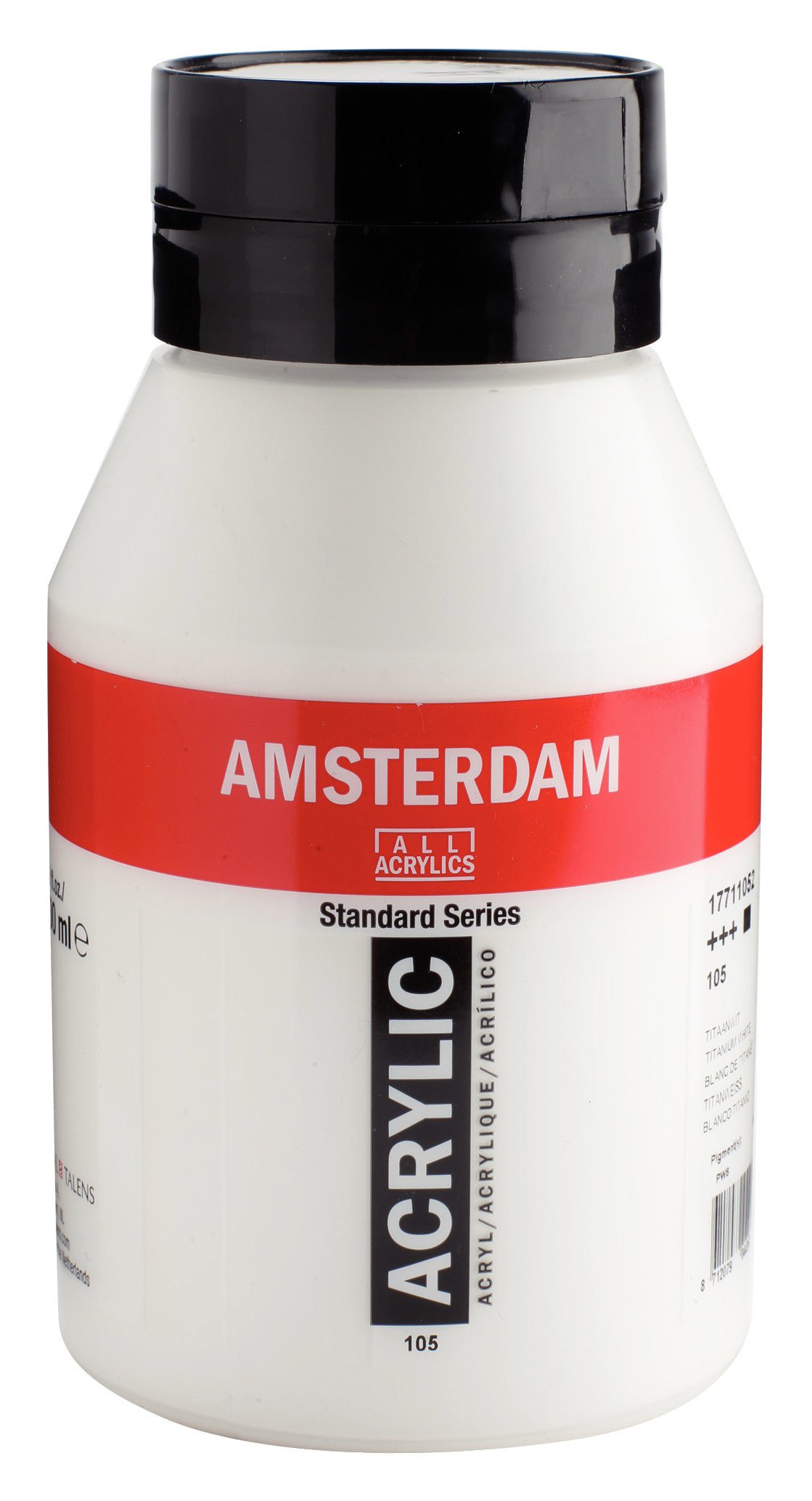 Amsterdam Standard Series Acrylic Jar 1000 ml Titanium White