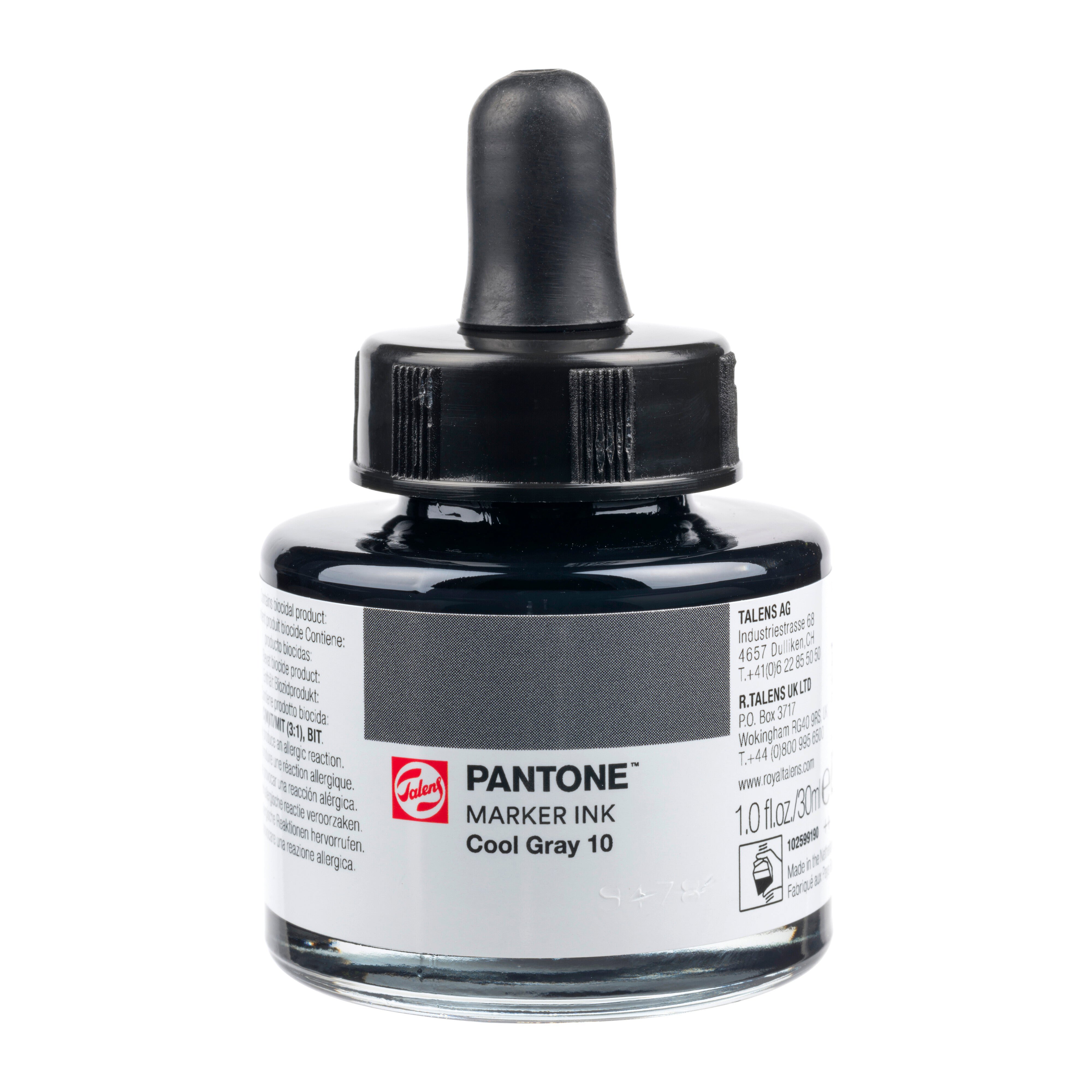 Talens Pantone Marker Ink 30ml Graphite Gray