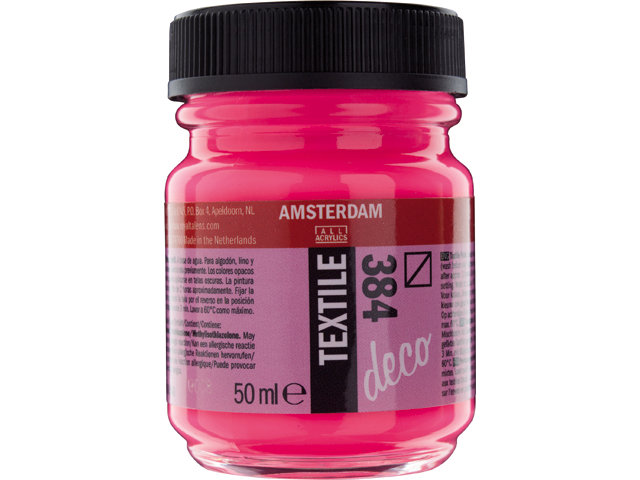 Amsterdam Acrylics Textile Paint Reflex Rose 50ml