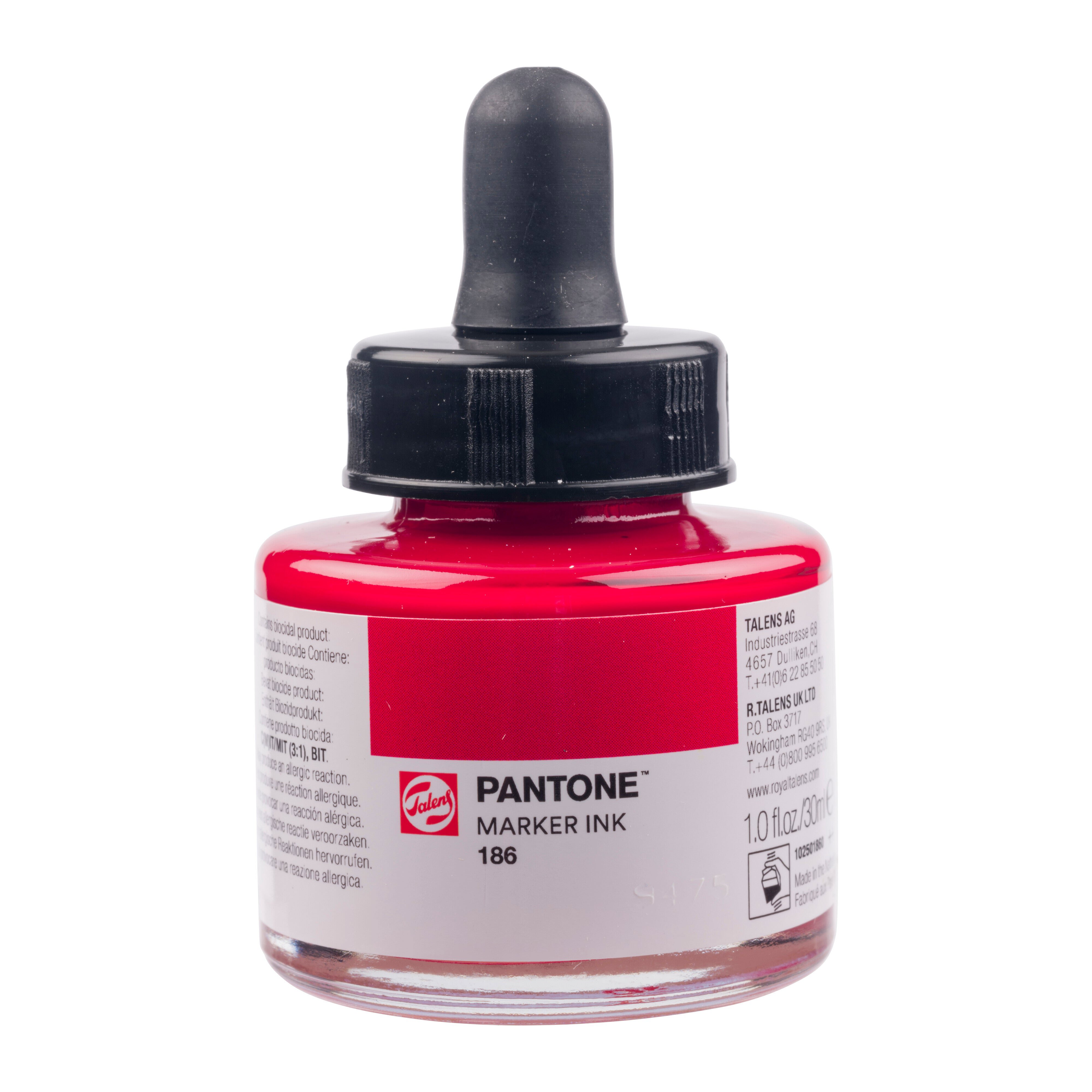 Talens Pantone Marker Ink 30ml Crimson Red