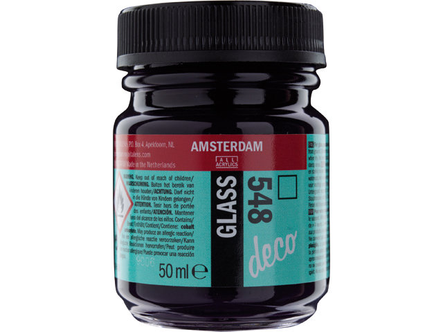 Amsterdam Acrylics Glass Paint Blue Violet 50ml