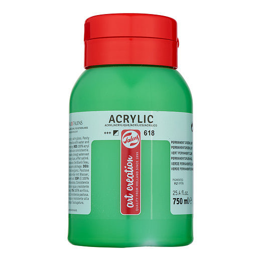 Talens Art Creation Acrylic Colour Jar 750 ml Permanent Green Light