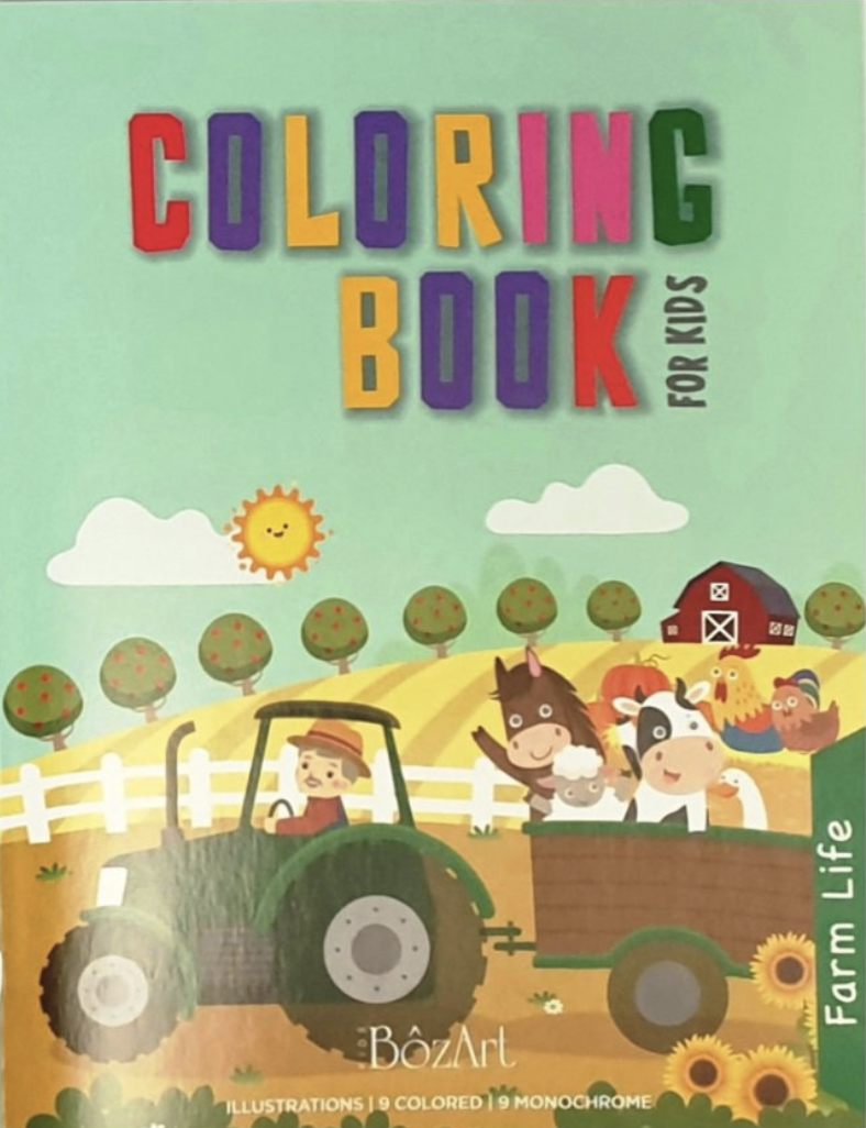 Bozart FARM LIFE Coloring Bk 100g 16p 21x28cm