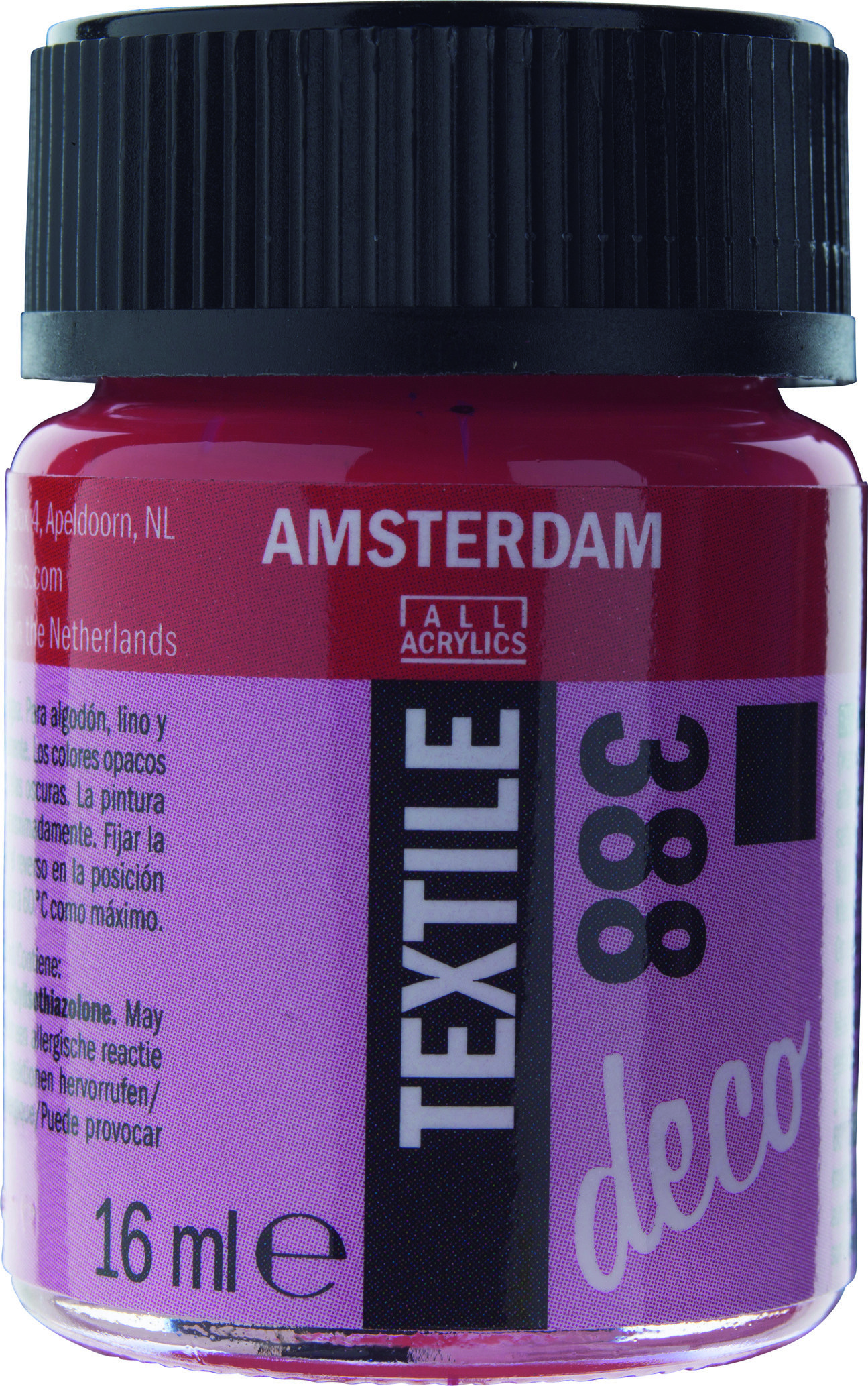 Amsterdam Acrylics Textile Paint Opaque Bright Red 16ml
