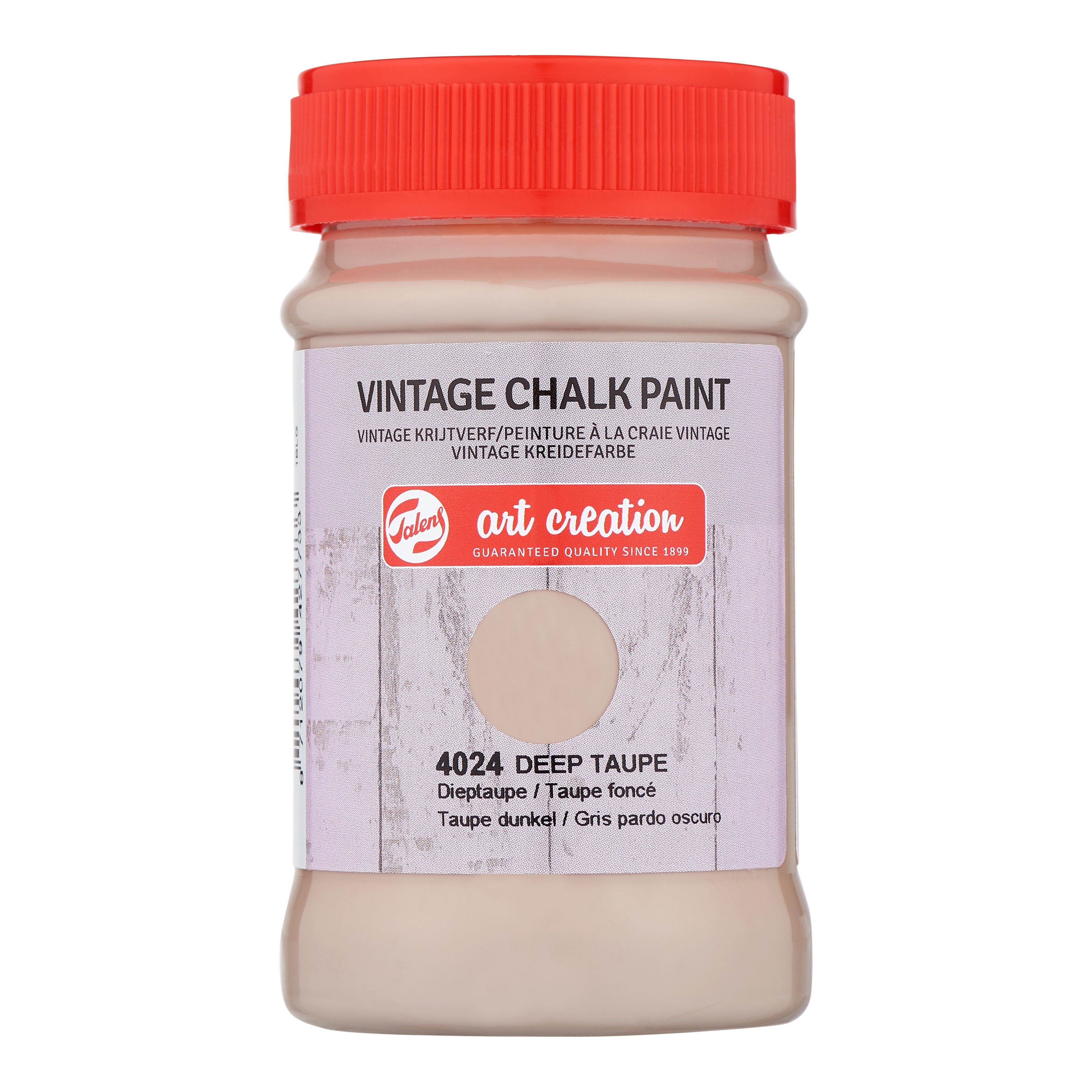 Talens Art Creation Vintage Chalk Jar 100 ml Deep Taupe