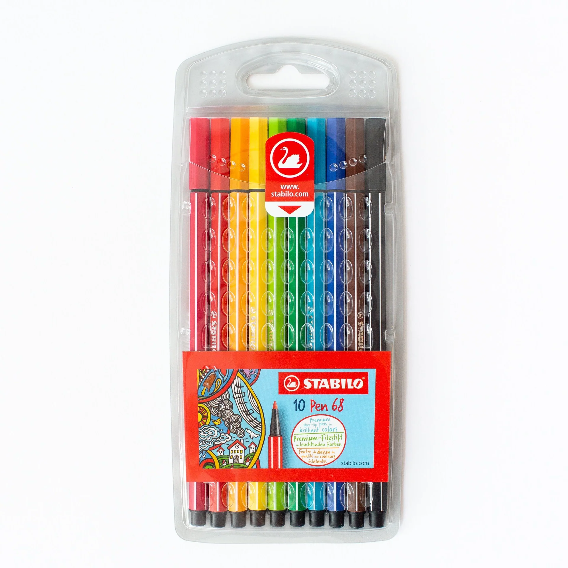 Stabilo Pen 68 Wallet 10 Pieces