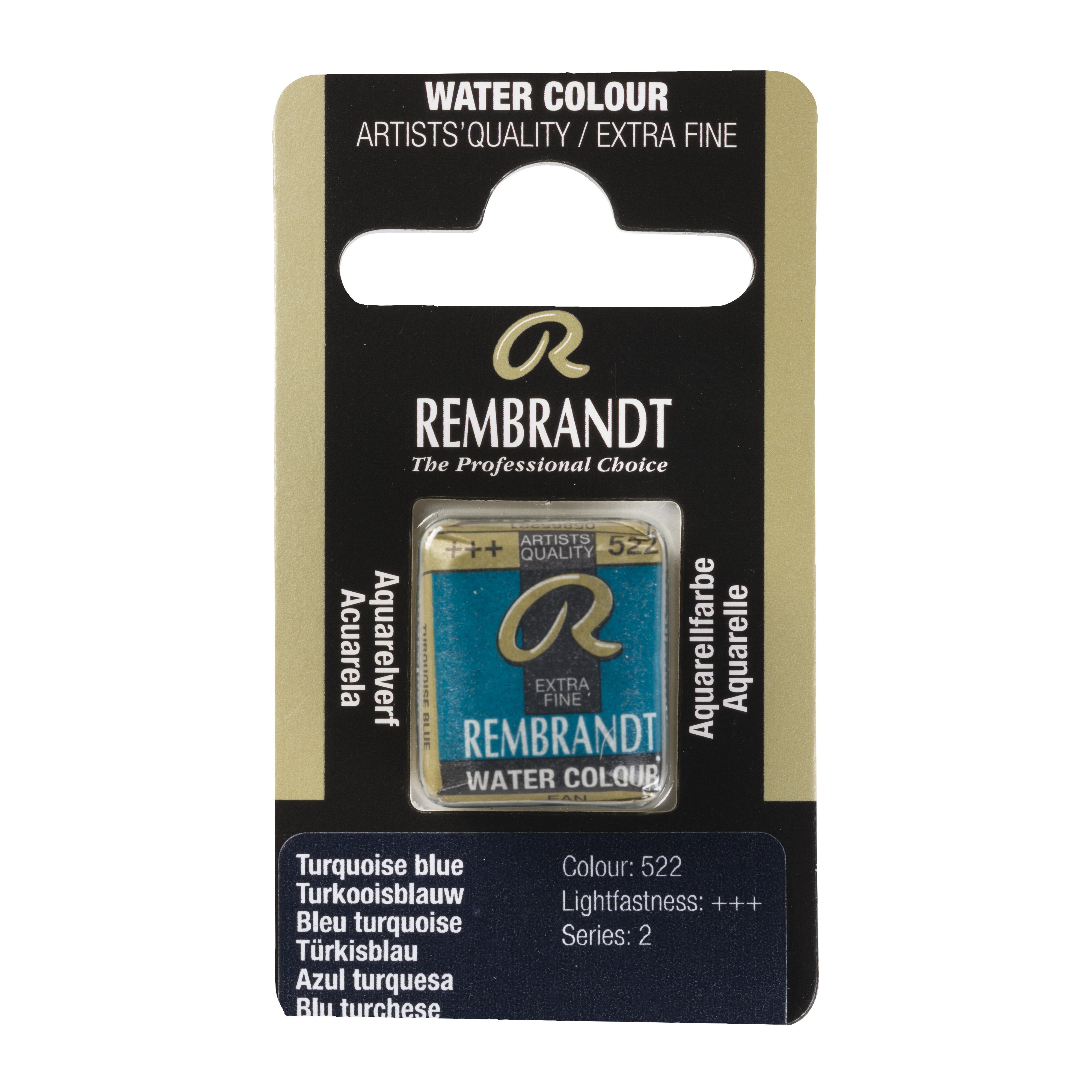 Rembrandt Watercolour Pan B Turquoise Blue 1 piece