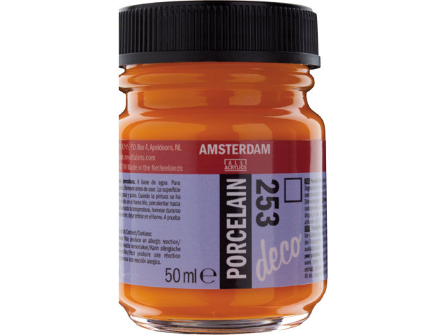 Amsterdam Acrylics Porcelain Paint Gold Yellow 50ml